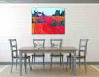 Brooke Howie | Red Fields on the wall