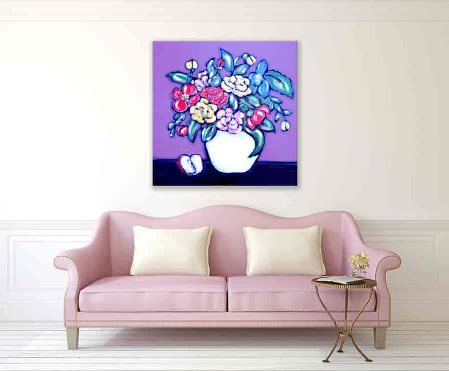 Brooke Howie | Purple Floral on the wall