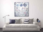 Brooke Howie | White Abstract with Circles on the wall