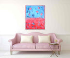 Brooke Howie | Red Blue Abstract on the wall