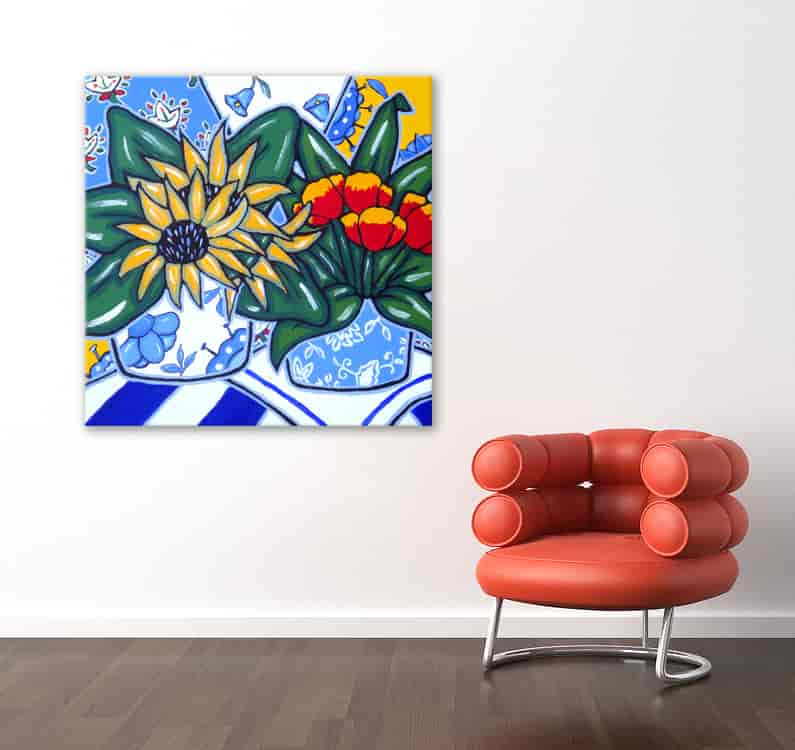 Brooke Howie | Sunflowers and Poppies on the wall
