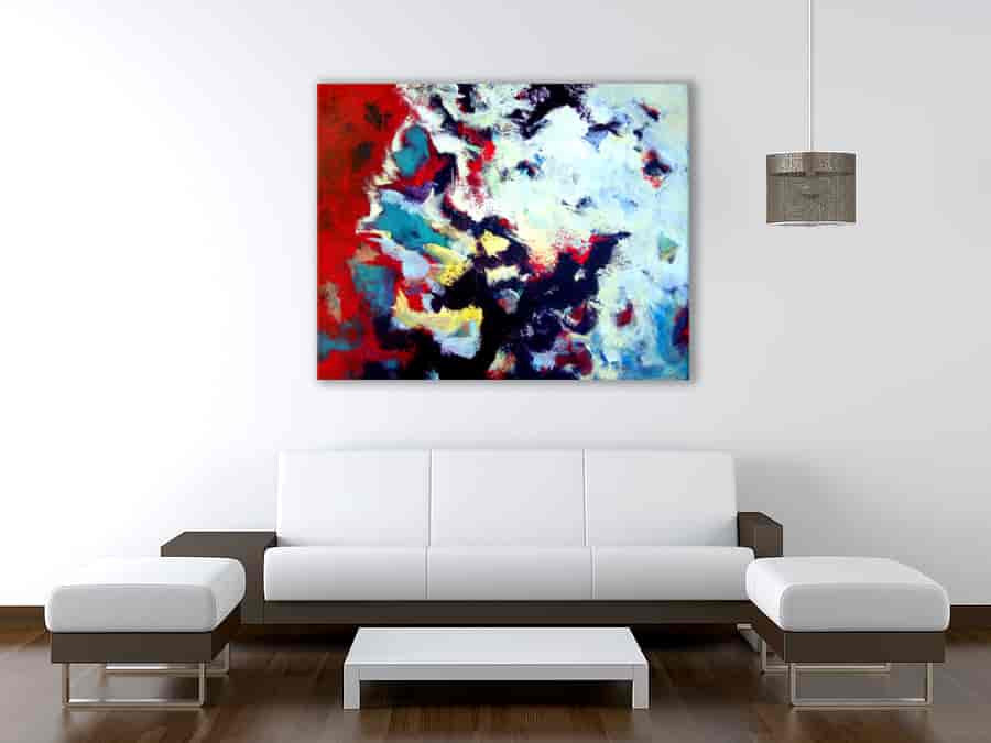 Brooke Howie | Red Abstract on the wall