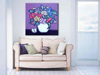 Brooke Howie | Purple Floral on the wall