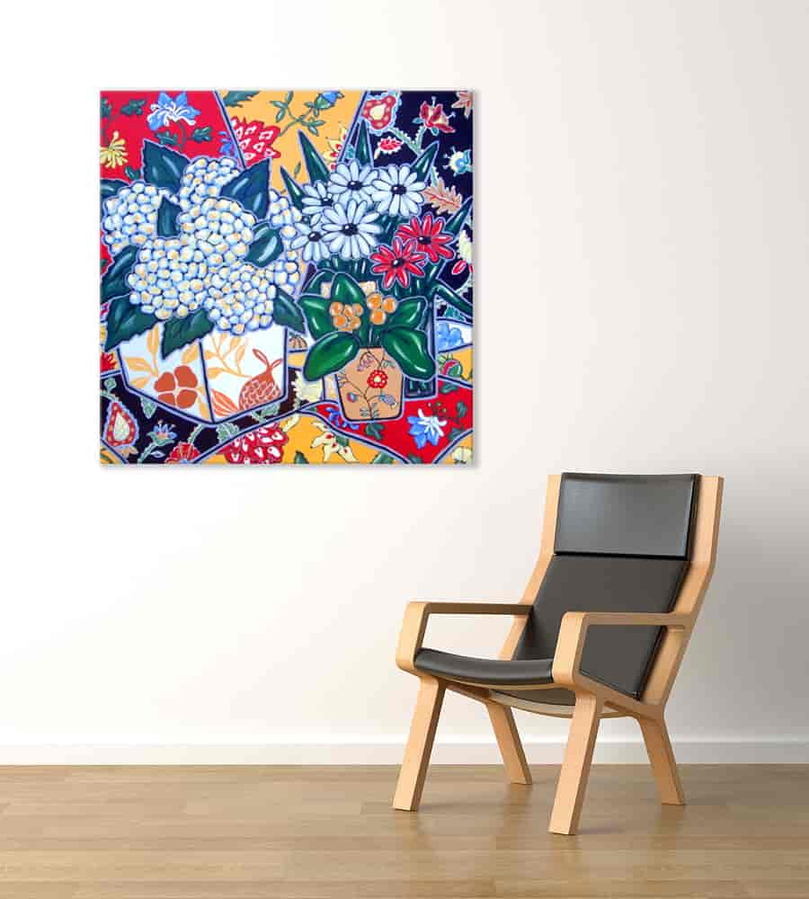 Brooke Howie | Hydrangeas on the wall