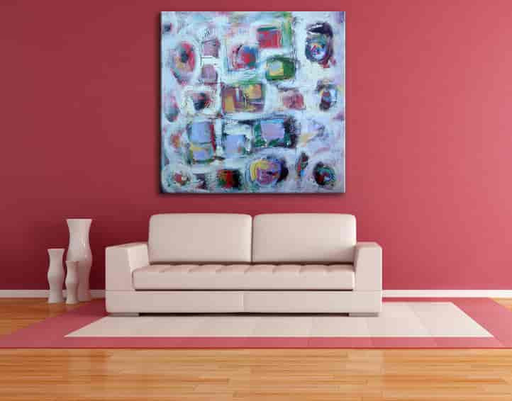 Brooke Howie | White Abstract 1 on the wall