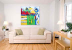 Brooke Howie | Green Yellow Red I on the wall