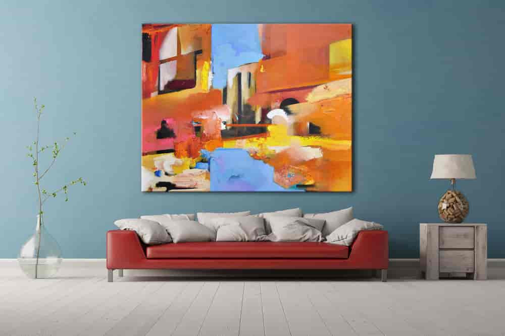 Anne Schwartz | Approaching Murano on the wall