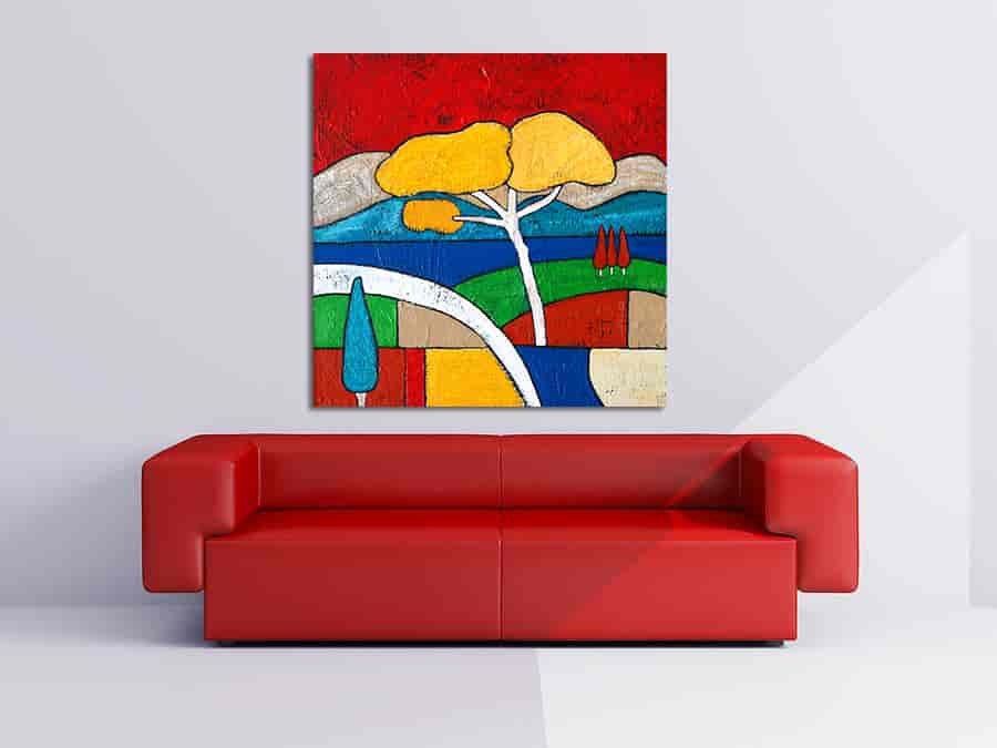 Harlequin on the wall