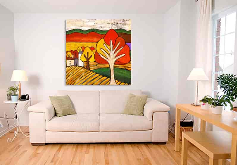 Golden Autumn on the wall