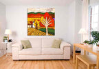 Golden Autumn on the wall
