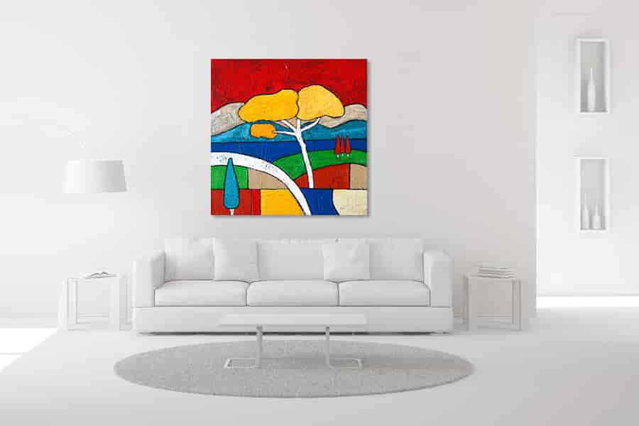 Harlequin on the wall