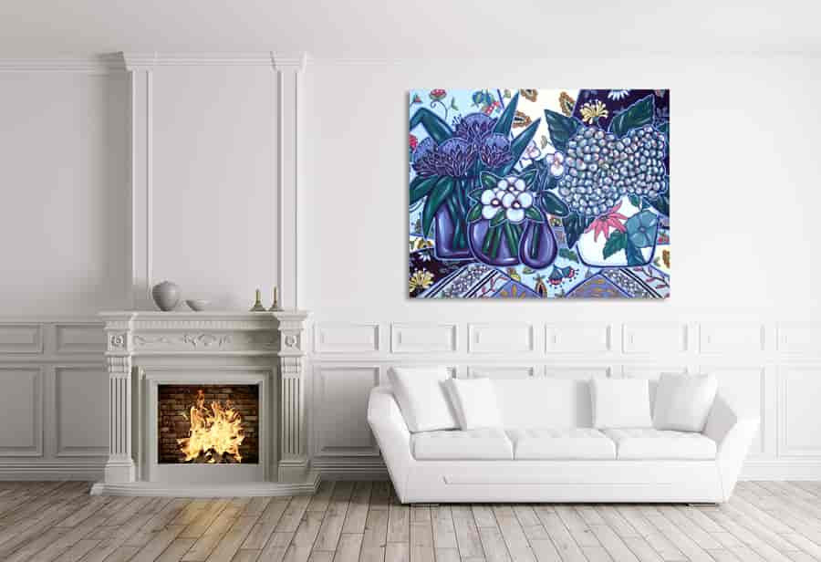 Brooke Howie | Artichokes & Hydrangeas on the wall