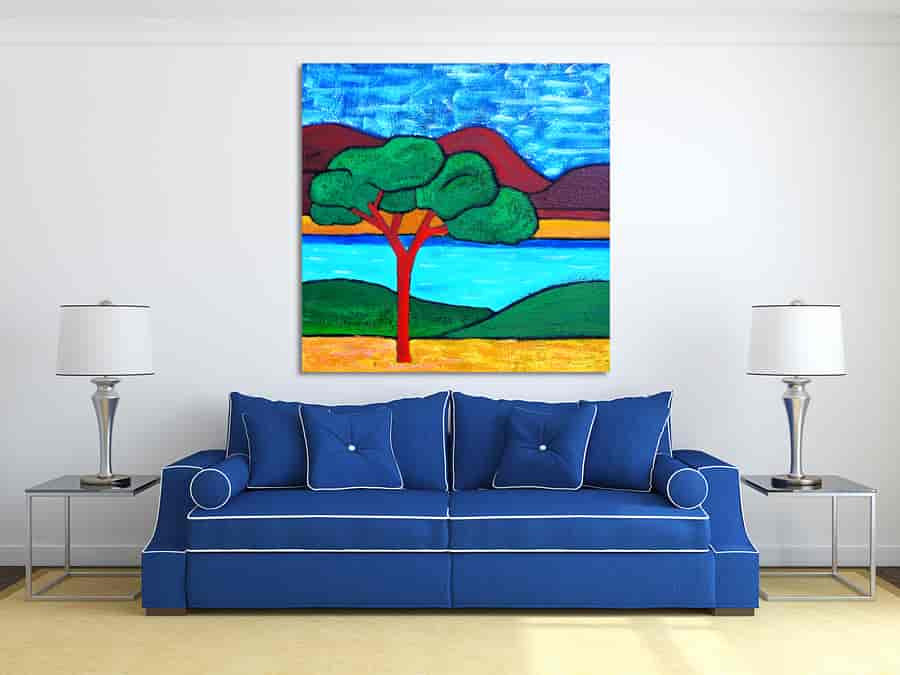 Roman Pine in Summer on the wall