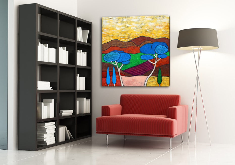 Family of Trees on the wall