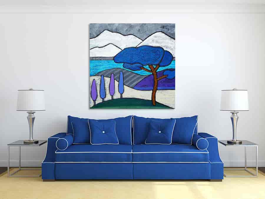Roman Pine in Winter on the wall