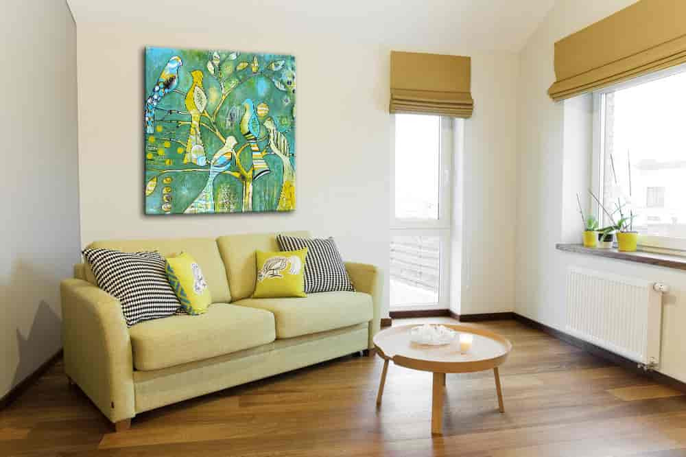 Nathalie Vachon | Sanctuary in Green on the wall
