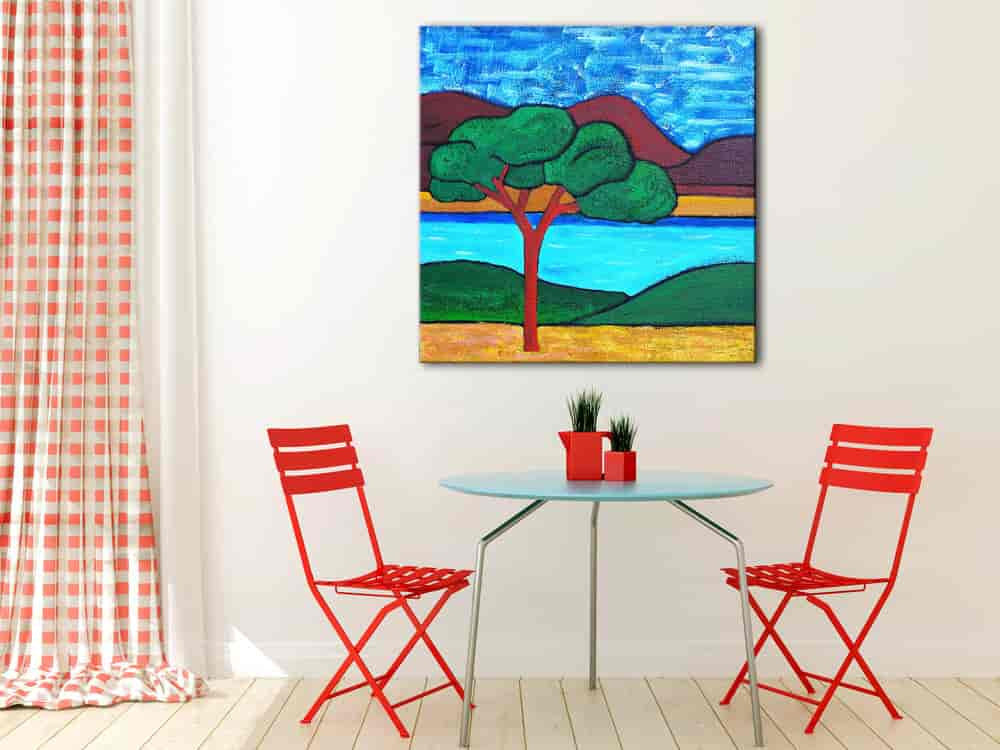 Roman Pine in Summer on the wall