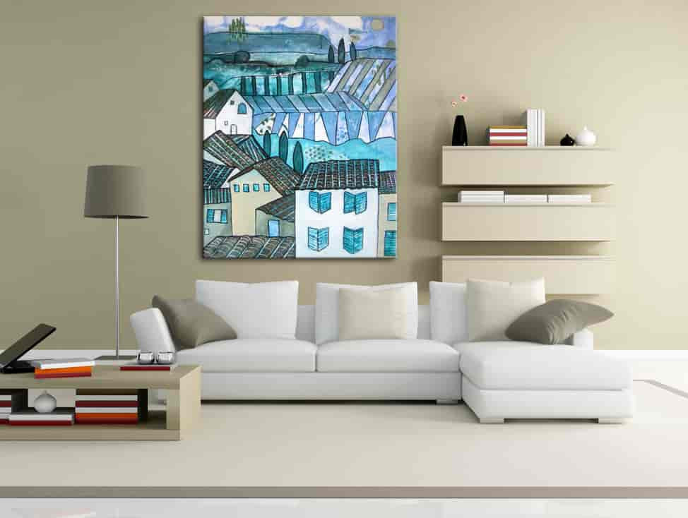 Nathalie Vachon | Provence Rooftops on the wall