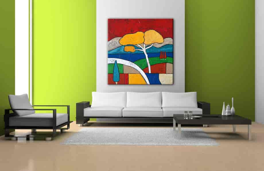 Harlequin on the wall