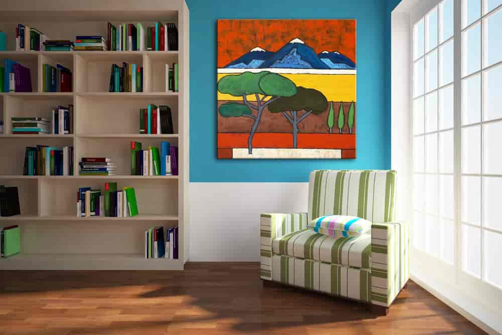 Roman Pines on the wall