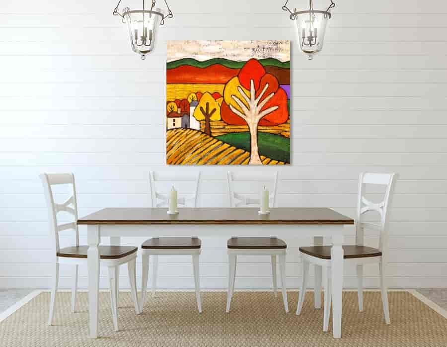 Golden Autumn on the wall