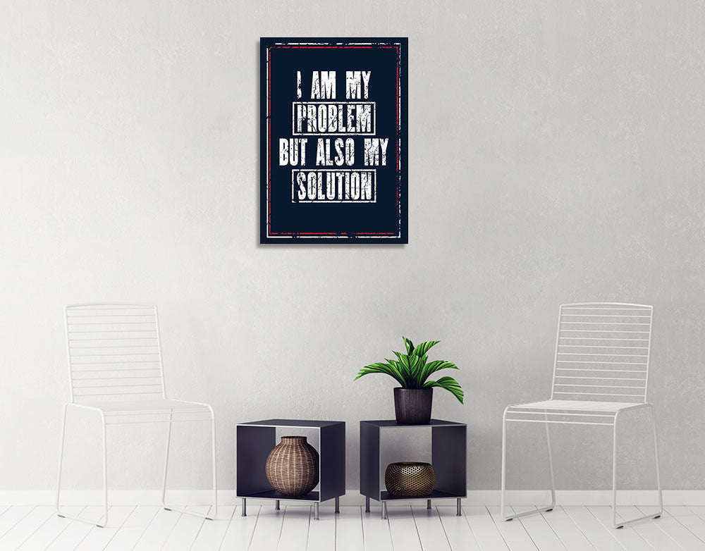 I Am the Solution Wall Art Print on the wall
