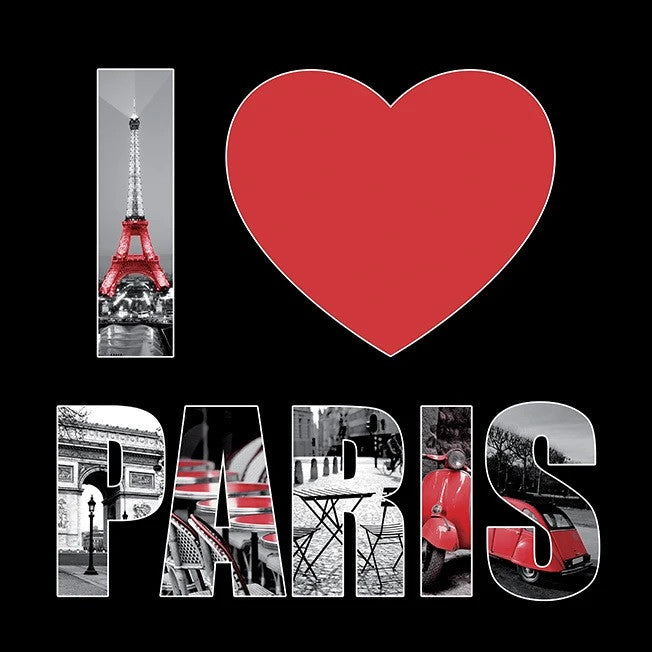 I Love Paris Wall Art Print