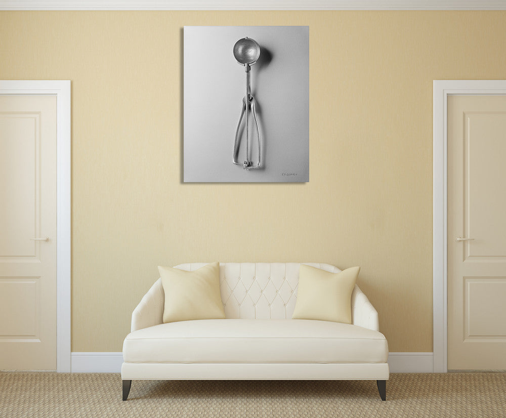 Ice Cream Scoop II Wall Art Print on the wall