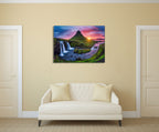 Iceland Kirkjufell Waterfall Wall Print on the wall