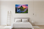 Iceland Kirkjufell Waterfall Wall Print on the wall