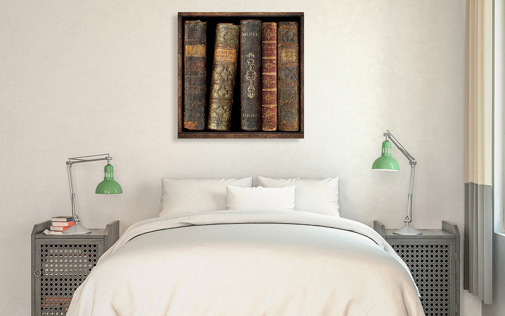 In The Library II Wall Art Print on the wall