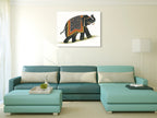 India Elephant I Wall Art Print on the wall