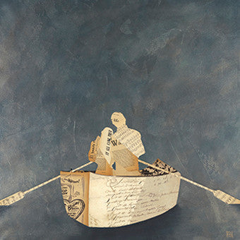 Into the Blue Wall Art Print