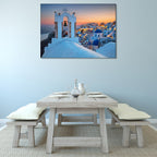 Island of Santorini Greece Wall Print on the wall