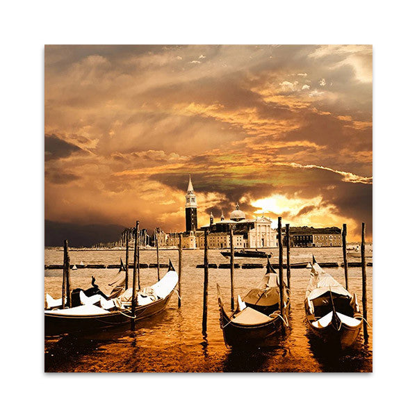 Orange Square Canvas Art Print