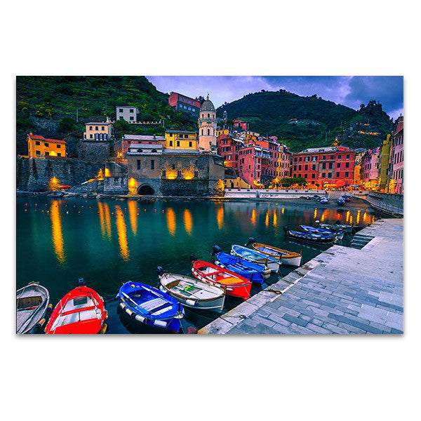 Italy Vernazza Village Wall Art Print
