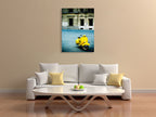 Italy Yellow Vespa Wall Print on the wall