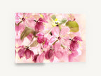 Pink Crabapple Bloom, pink crabapple blossom floral photograph, floral canvas wall art print ready to hang