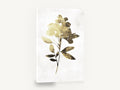 Gilded Blossom Stem, gold leaf botanical flower stem, floral canvas wall art print ready to hang