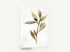 Gilded Olive Sprig, gold leaf sprig botanical, floral canvas wall art print ready to hang