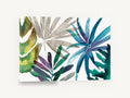 Tropic Sway Palms, tropical palm leaves watercolour, coastal canvas wall art print ready to hang
