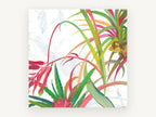 Tropical Fronds Bloom, floral canvas wall art print, front view