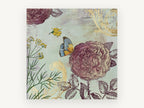 Rose and Butterfly Garden, vintage canvas wall art print, front view