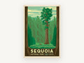 General Sherman Forest, vintage canvas wall art print, front view