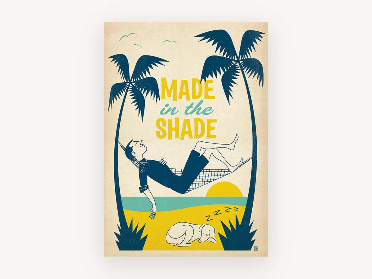 Made in the Shade, vintage canvas wall art print, front view