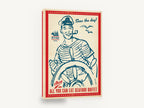 Seas the Day Sailor, retro sailor seafood buffet poster, stretched canvas wall art print ready to hang