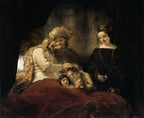 Jacob Blessing The Sons Of Joseph Rembrandt