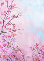 Japanese Cherry Flower Wall Art Print 