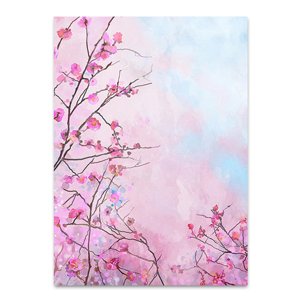 Japanese Cherry Flower Wall Art Print