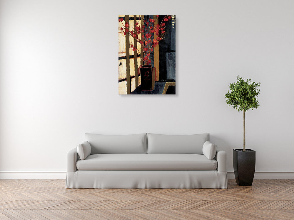 Japanese Lanterns Wall Art Print on the wall